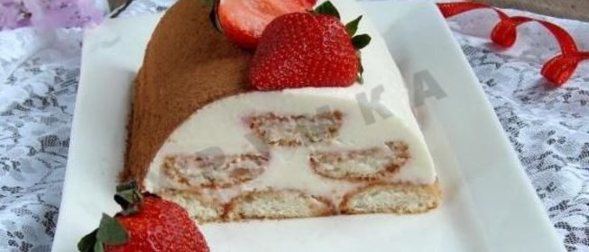 Клубничное тирамису с маскарпоне