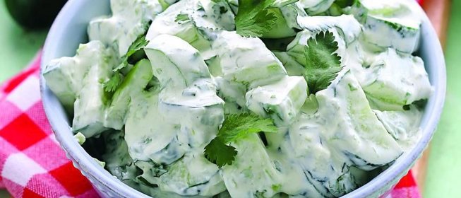 Закуска из огурцов в сметане