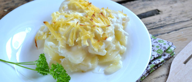 Картошка под соусом Бешамель