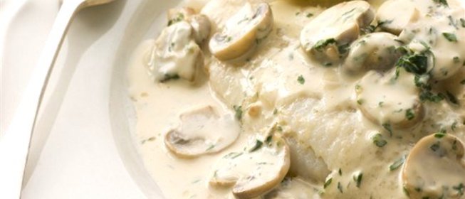 Соус лимонный с грибами и каперсами