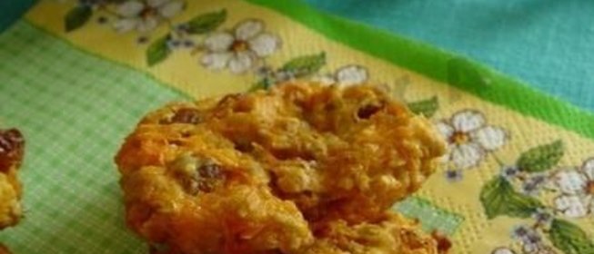 Постное морковное печенье