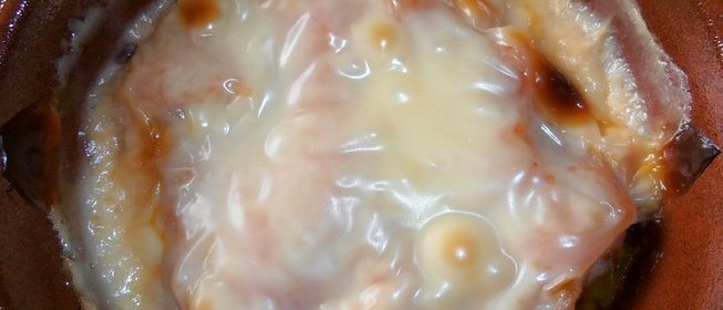 Запеканка из лука-порея под сыром