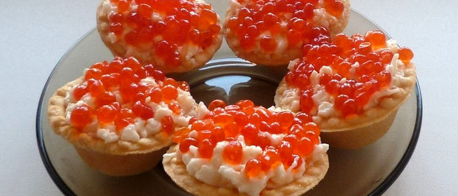 Начинка для тарталеток с икрой