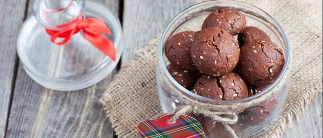 Итальянское шоколадное печенье с орехами