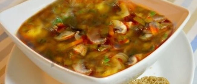 Постная солянка грибная