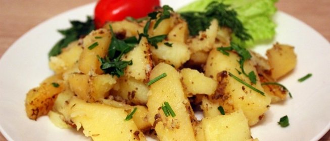 Картофель запеченный с сыром и шампиньонами