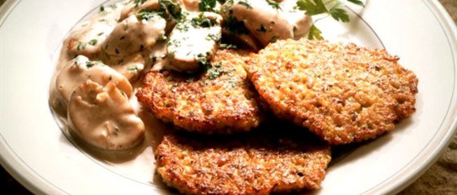 Картофельные оладьи с тыквой баттернат