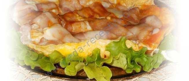 Классический омлет с беконом