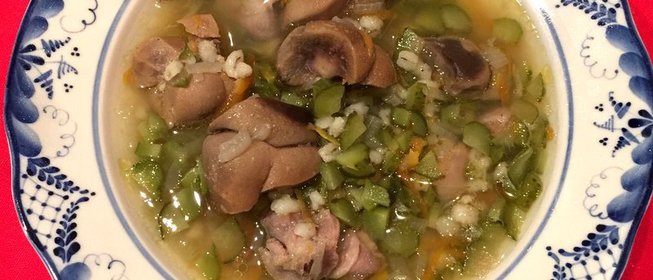 Диетический рассольник (диета № 9)