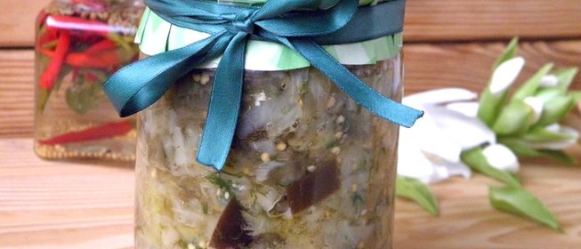 Солянка с баклажанами и капустой на зиму