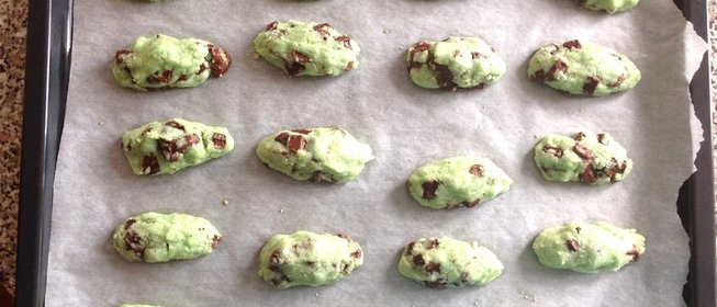 Мятно-шоколадное печенье