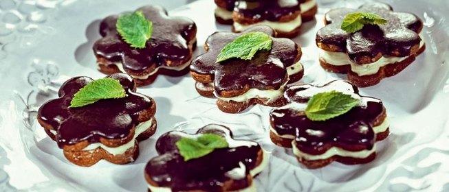 Мятное печенье с шоколадом