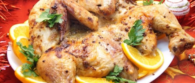 Курица в духовке «Новогодняя»