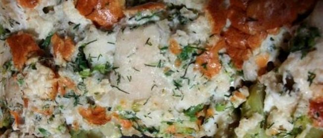 Запеканка рыбная с овощами