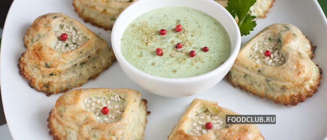 Сердечки из кабачков