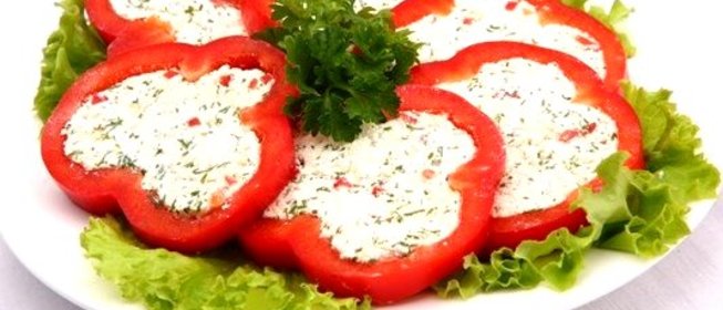 Холодная закуска из перца с чесночком