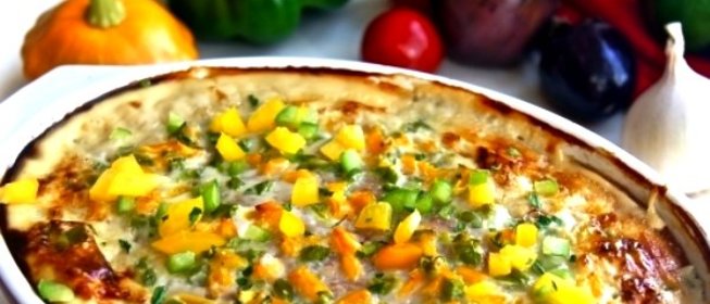 Запеканка из курицы с овощами в духовке