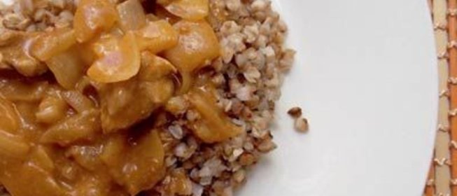 Гречка со свиной поджаркой