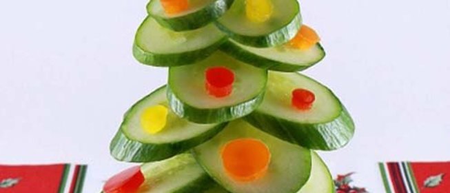 Легкая новогодняя закуска из овощей