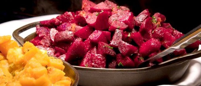 Печеная свекла с лимоном и травами