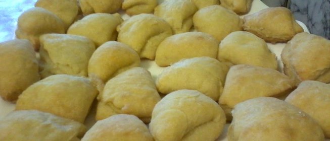 Треугольное творожное печенье