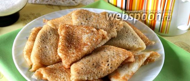 Блинчики с грибами и сыром