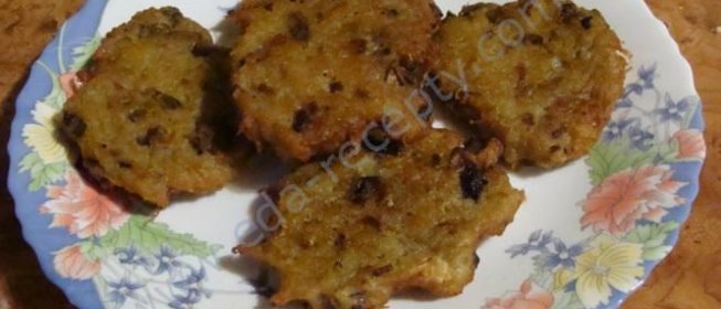 Драники с грибами