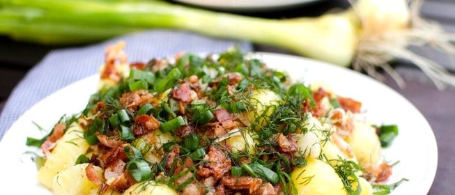 Картошка со шкварками