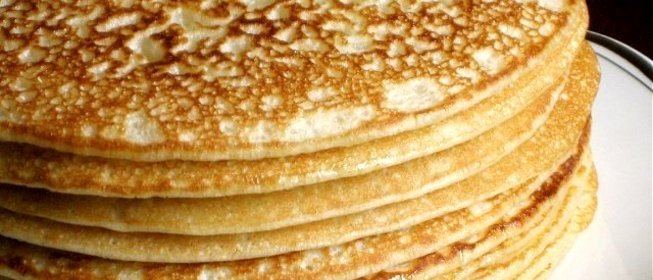 Блины на кислом молоке толстые