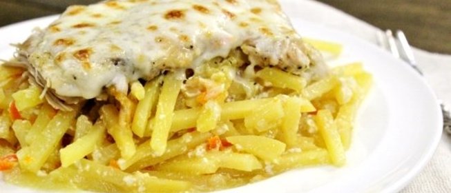 Картофельная запеканка с курицей