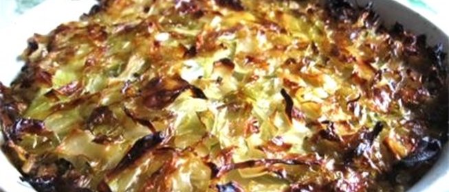 Капустная запеканка с манкой