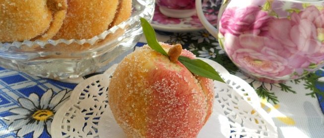 Печенье Персики со сгущенным молоком