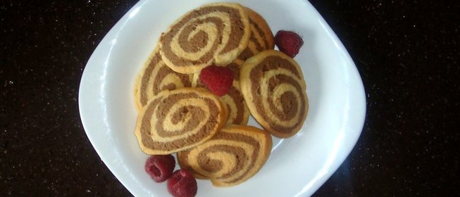 Двухцветное печенье «Серпантин»