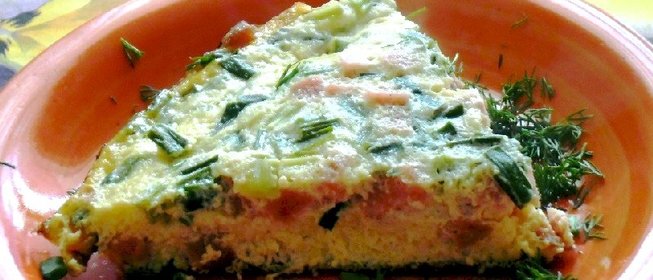 Омлет с кефиром