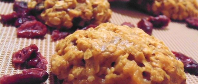 Овсяное печенье с клюквой и шоколадом