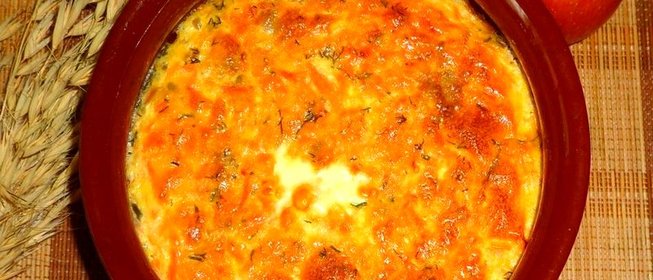 Запеканка из рыбы с нутом