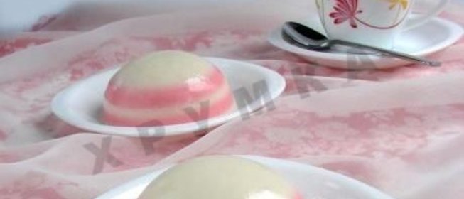 Полосатое желе из ряженки