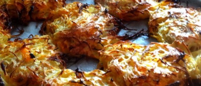 Драники из картофеля и тыквы в духовке