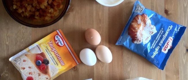 Воздушная запеканка с изюмом