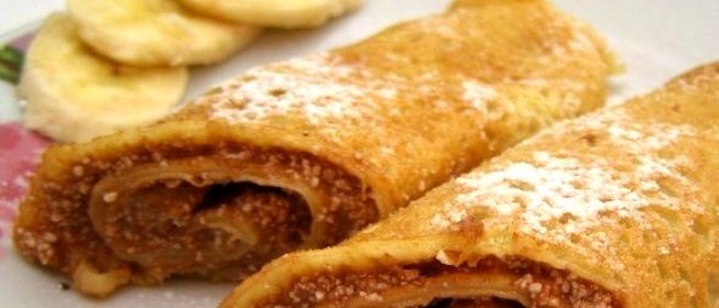 Блинчики из банана и яйца