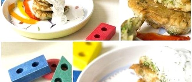 Оладьи из брокколи и картофеля