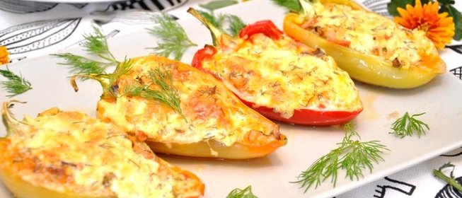 Перец, фаршированный курицей