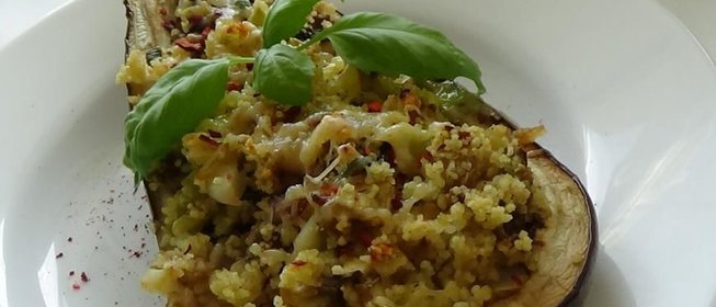 Баклажаны, фаршированные кускусом