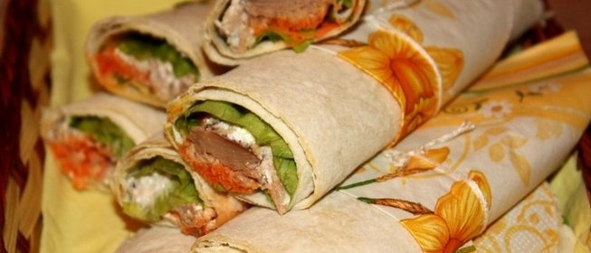 Лаваш с тунцом