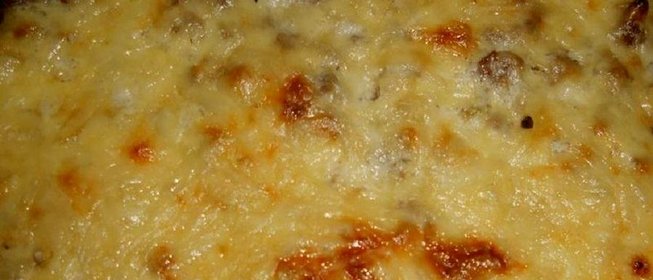 Запеканка из макарон с фаршем