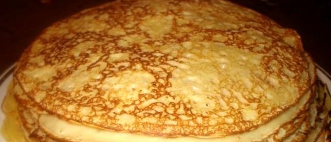 Тонкие блинчики