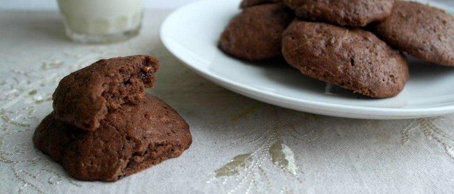 Шоколадное печенье с цукини