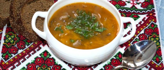 Солянка грибная на капусте без картошки