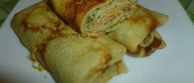 Блинчики с фейхоа и мятой