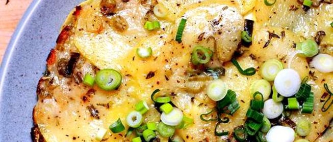 Картофельно-кабачковая запеканка с сыром